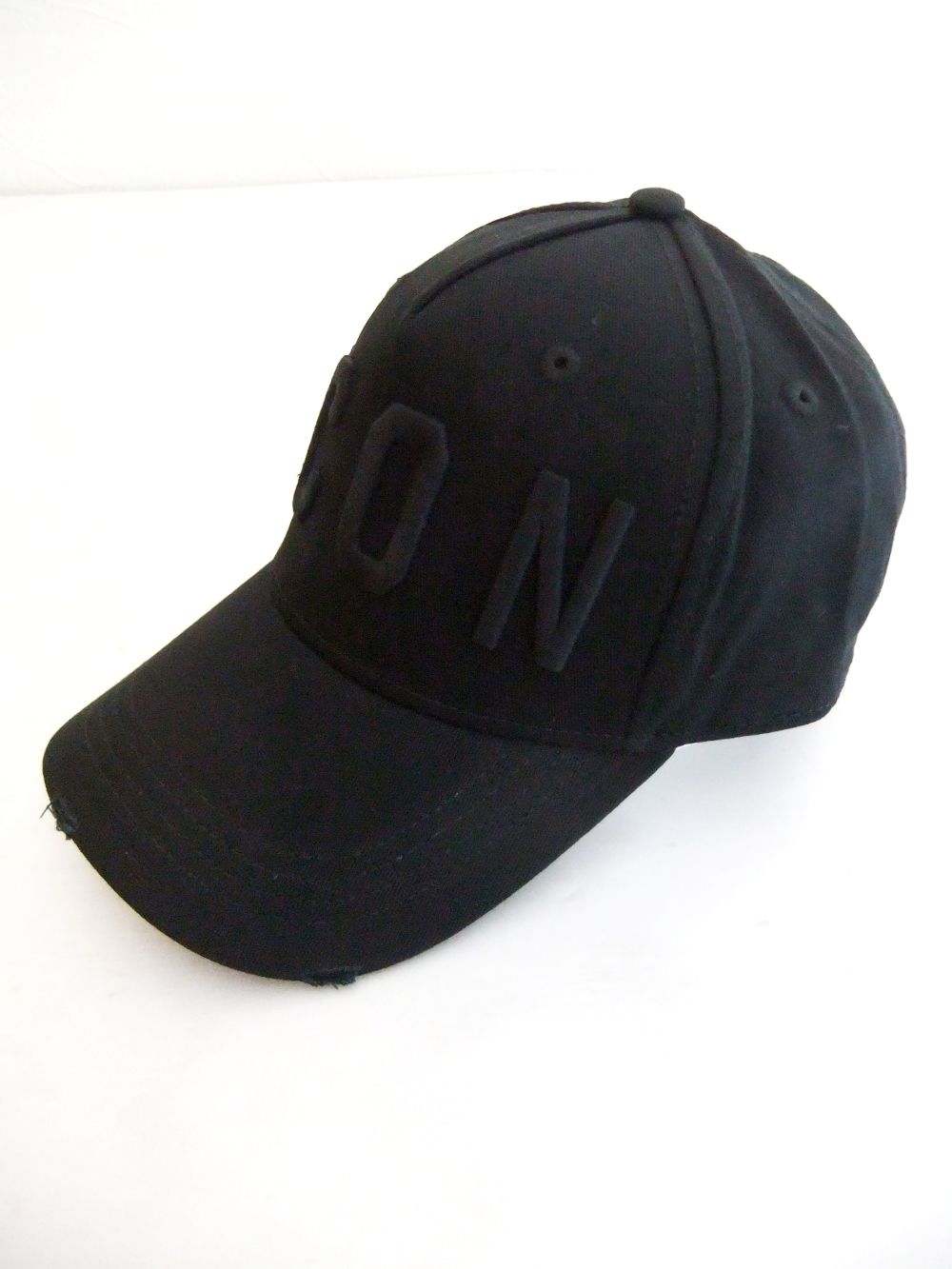 ICON BASEBALL CAP  ロゴ キャップ   S82BC4001 (ブラック×ブラック)