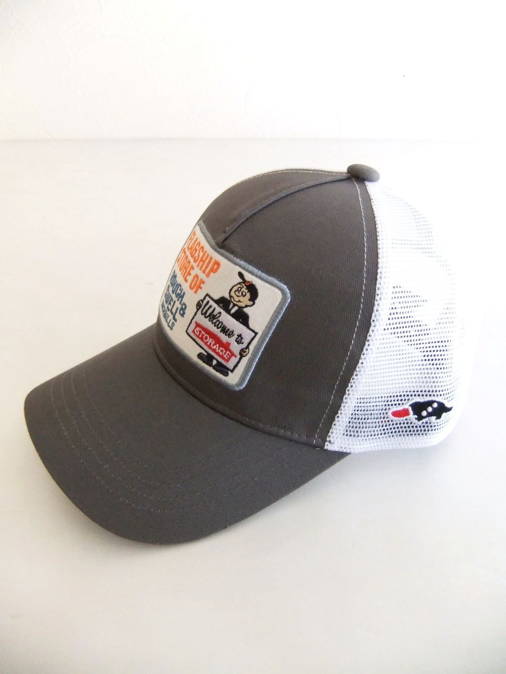 TRUCKER CAP  (ベージュ)   ロゴ入りキャップ    RSA-24006