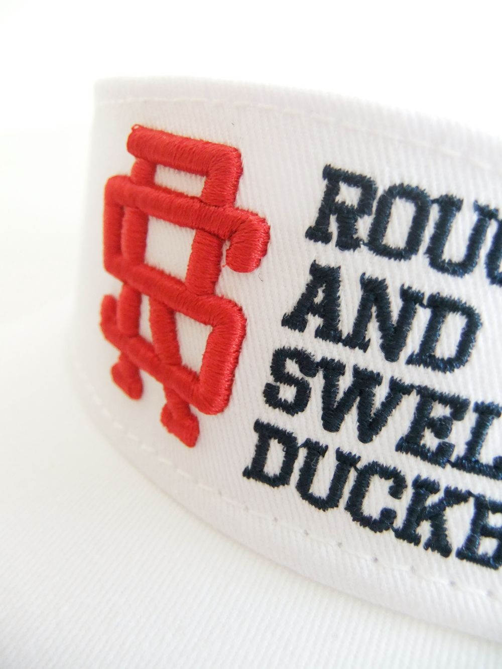 TOUR SUN VISOR (ホワイト) ロゴ入り サンバイザー  RSA-23004