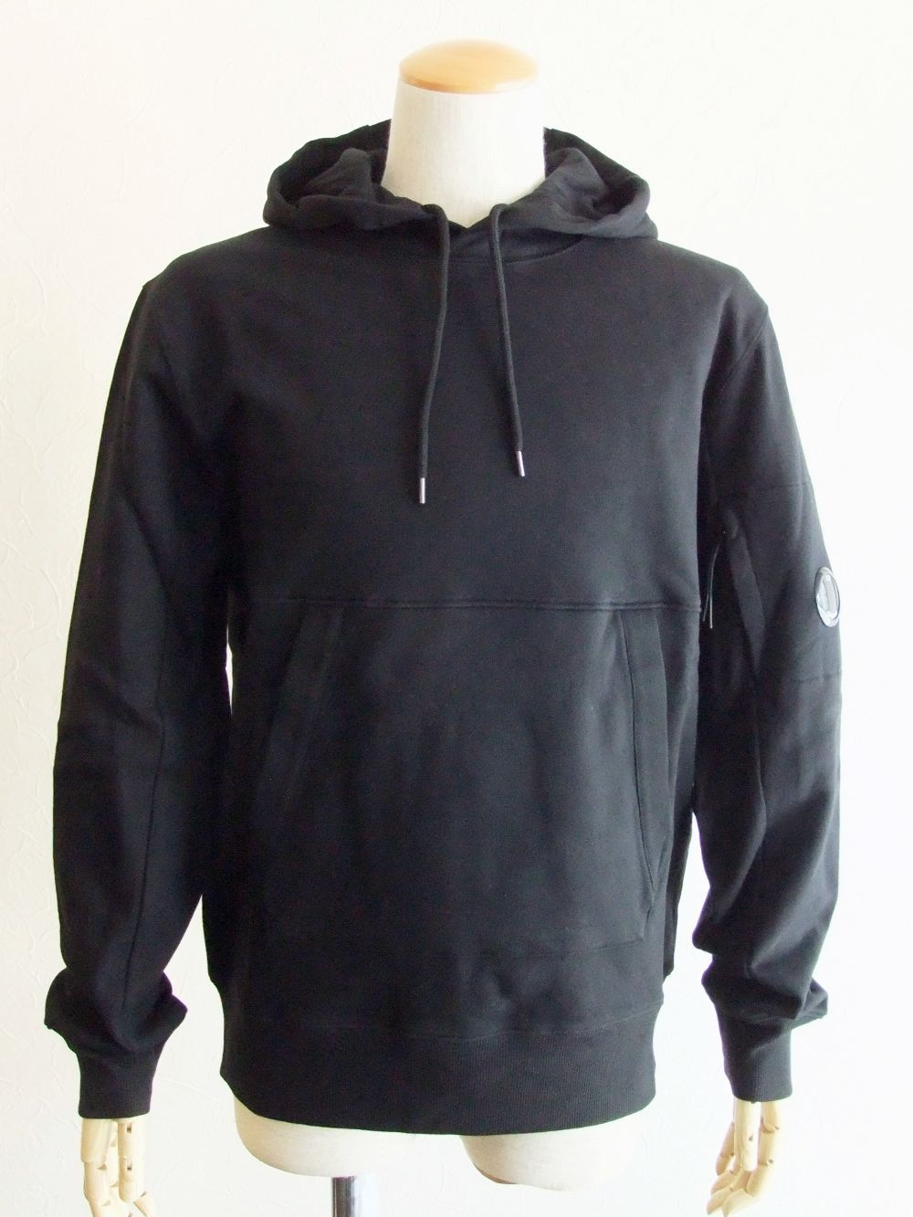 DIAGONAL RAISED FLEECE  HOODIE  (ブラック) フーデッド スウェットシャツ