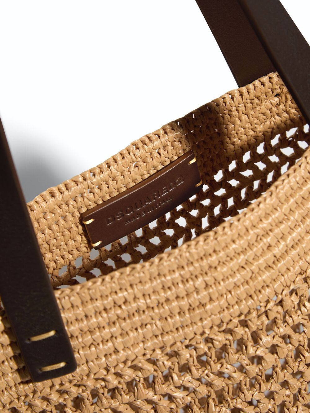 CROISETTE SHOPPING BAG  ラフィア ロゴ トートバッグ