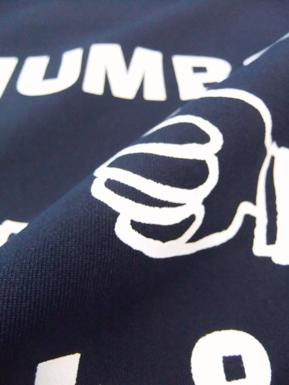 THUMBS UP SWEAT  (ネイビー) ロゴ入り 半袖 スウェット   RSM-26046