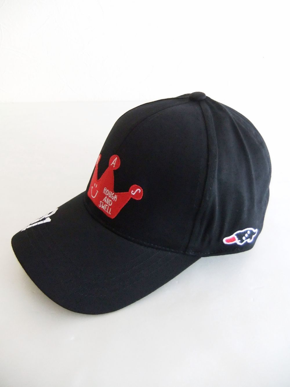 CROWN B.B. CAP  ( ブラック )  ロゴ入りキャップ  RSA-22202