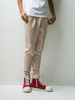 CHRIS EASY TUCK PANTS スラックス イージー タックパンツ (ベージュ)