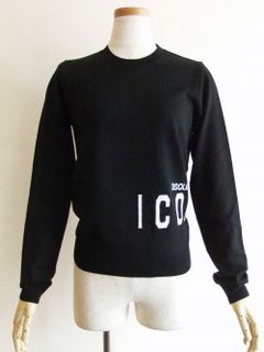 LADIES SIDE LOGO KNIT ウール クルーネックセーター  S80HA0003