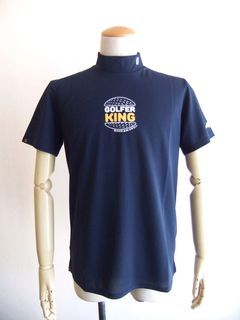 GOLFER KING MOCK  (ネイビー)  半袖モックネック シャツ  RSM-25026