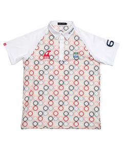 COMON 2 POLO   小紋柄半袖ポロシャツ