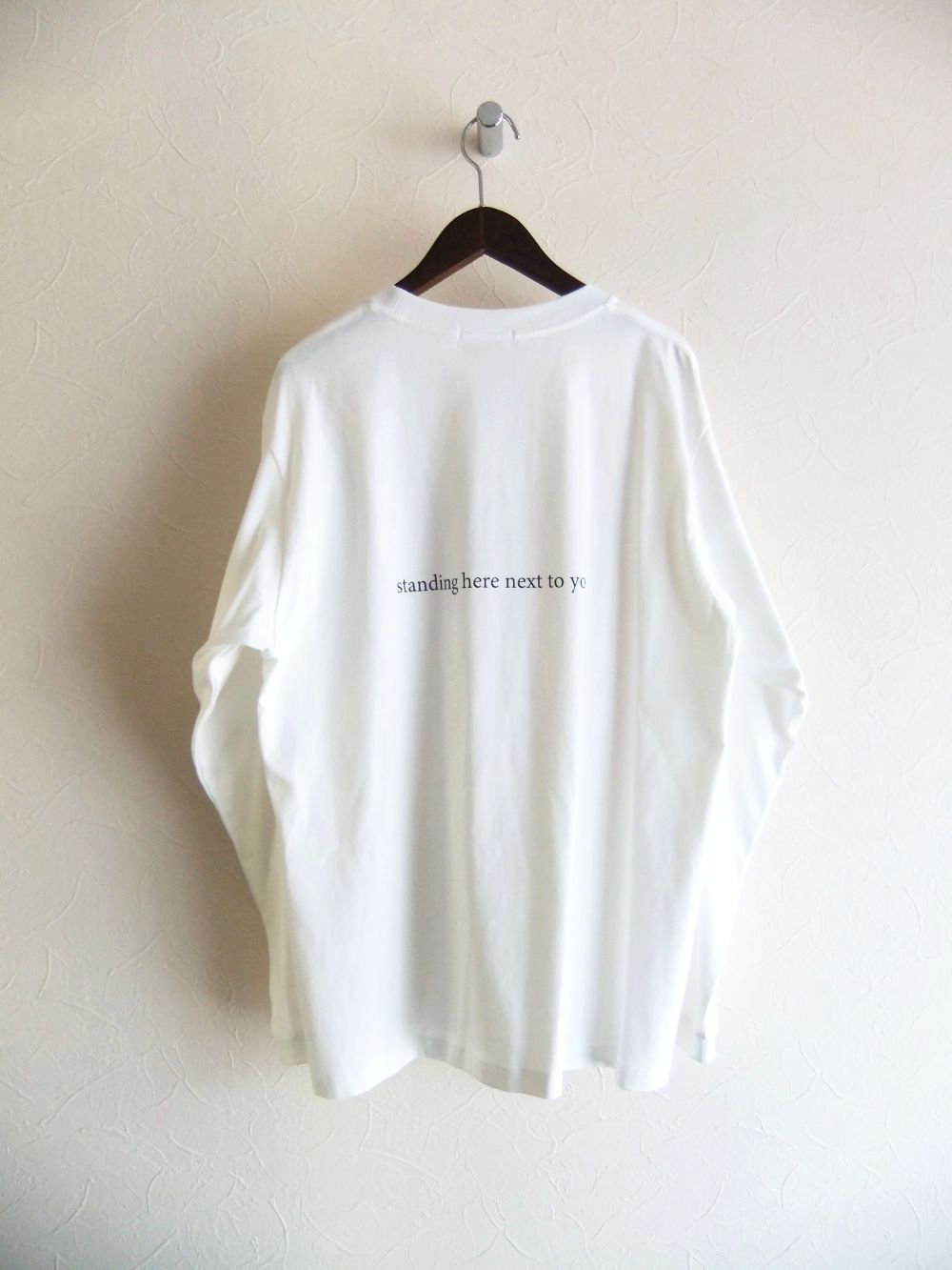 ドッグプリント  長袖 Tシャツ  (ホワイト)  526977