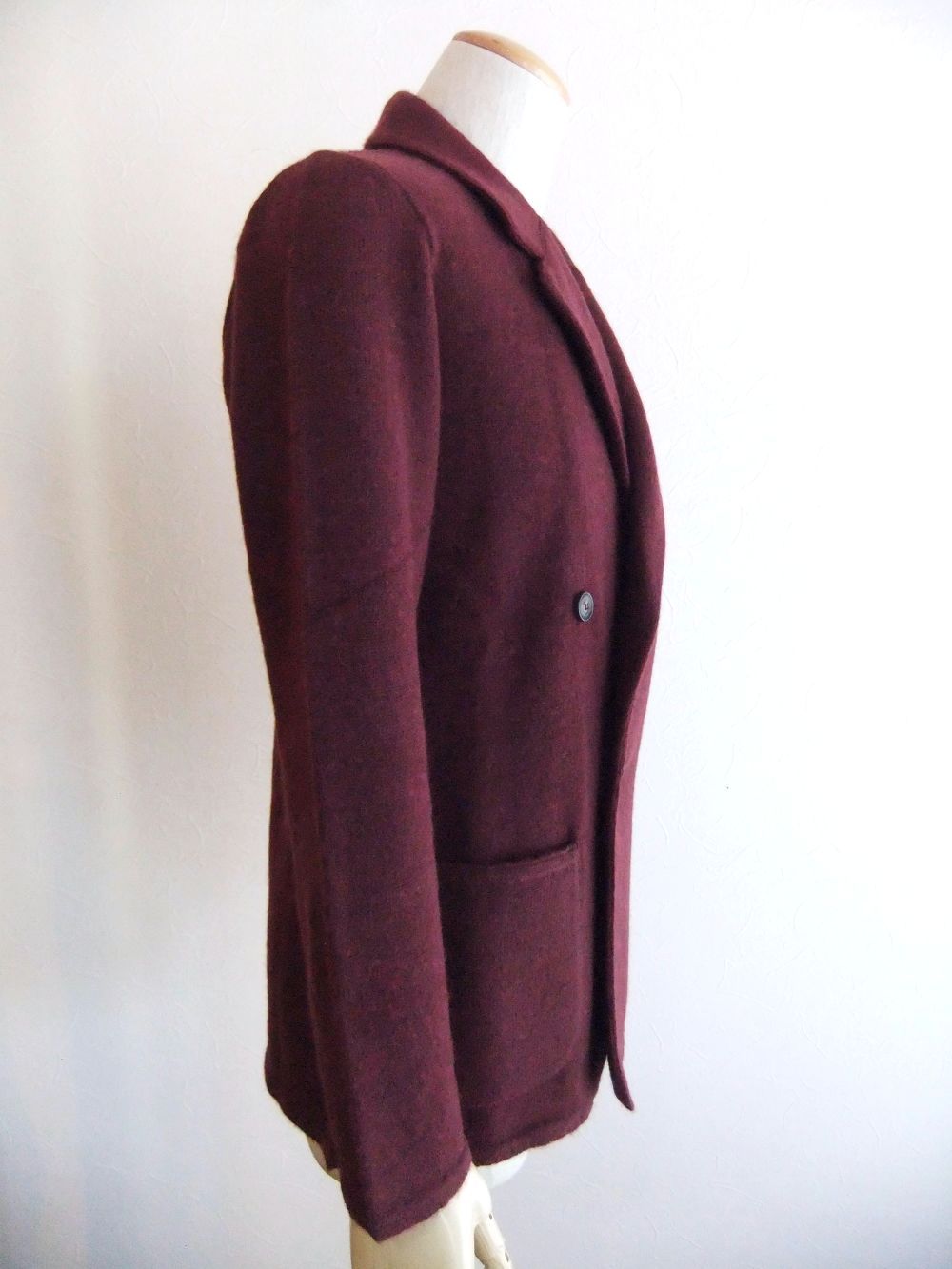 ALPACA KNIT 4B JACKET   アルパカ混 ウール ニットジャケット
