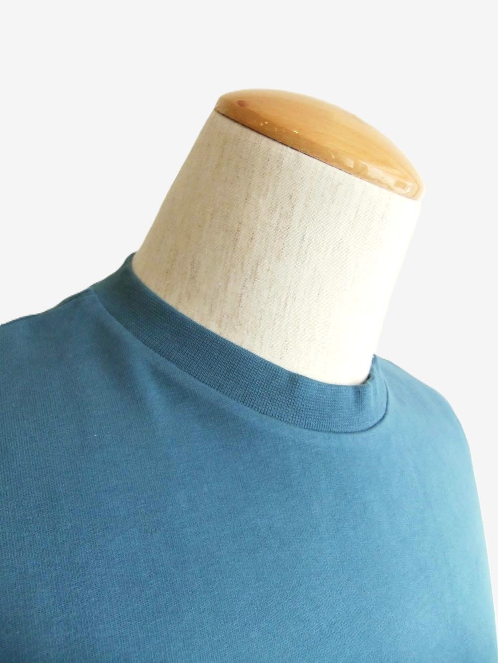 IF TEE  ミニ裏毛 クルーネック 半袖Tシャツ ( ダークブルー )