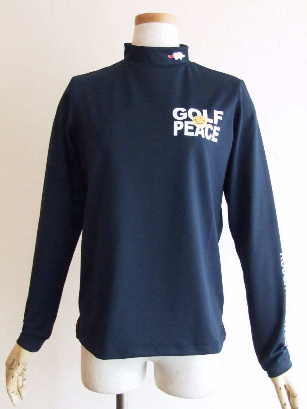【LADIES】  GOLF PEACE MOCK L.S. W.  (ネイビー) ロゴモックネック   RSL-21221