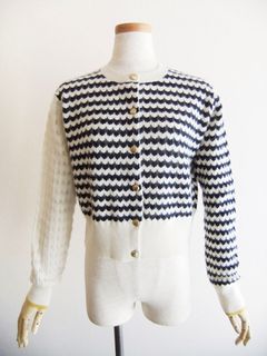 Herringbone Striped CD  ヘリンボーン ボーダー カーディガン   2201-0207