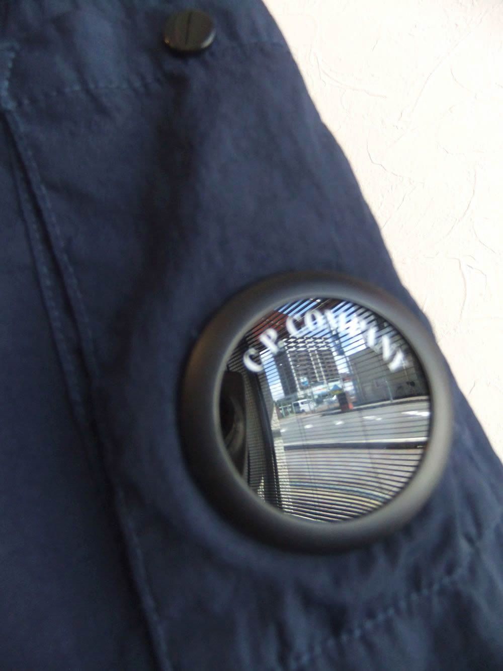 T-ST NYLON HOODED LENS OVERSHIRT  (ネイビー) ジップアップ パーカー ブルゾン
