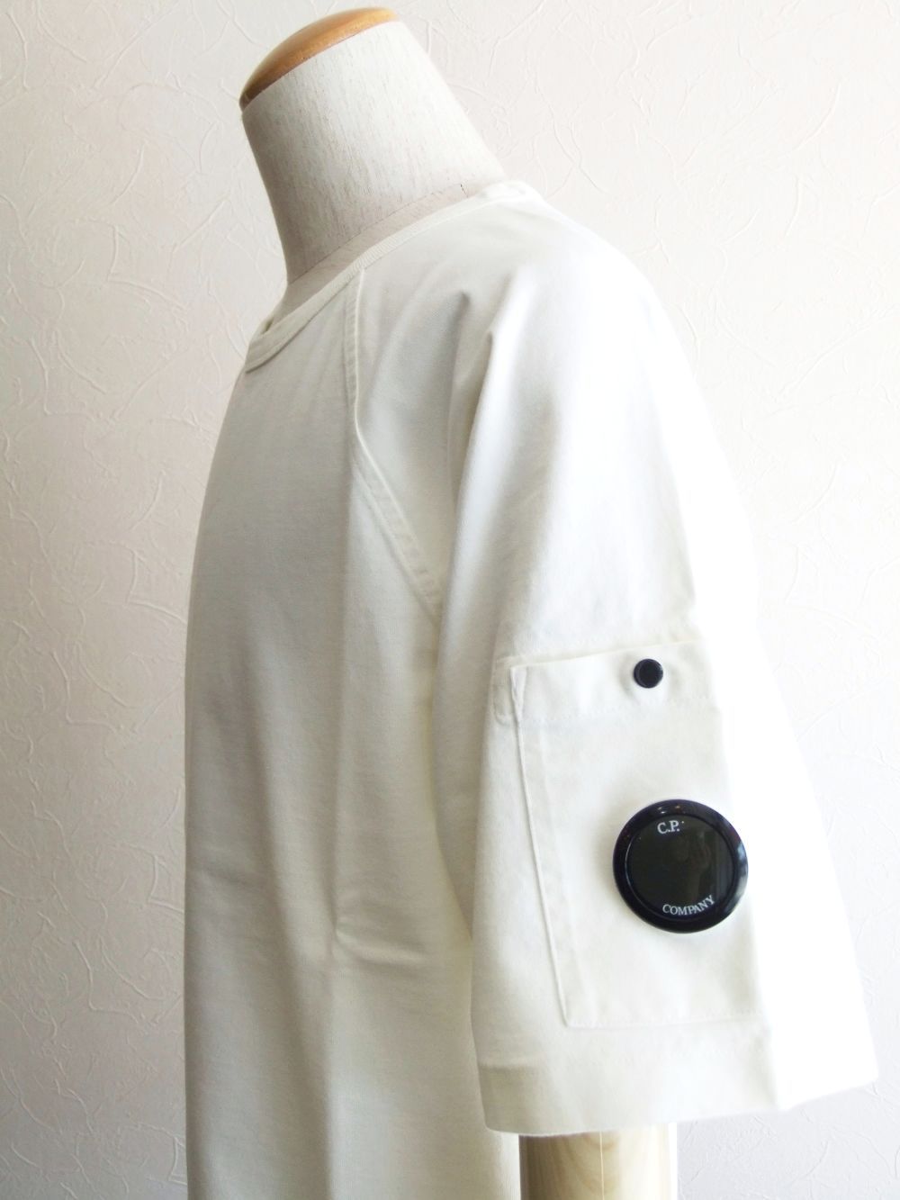 HEAVYJERSEYMIXEDSHORT SLEEVESWEATSHIRT (ホワイト)  半袖ジャージーTシャツ