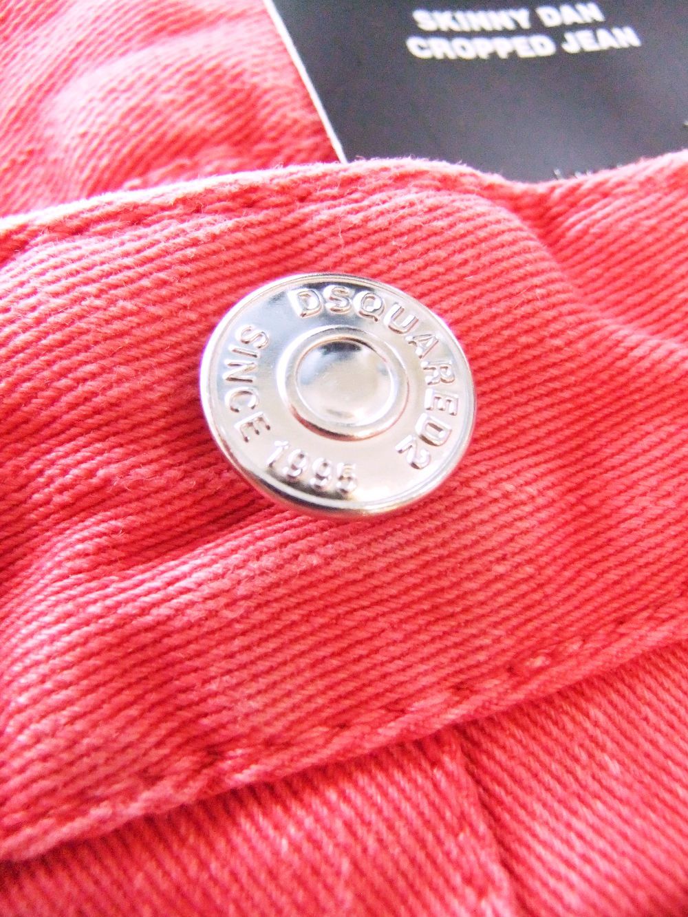 《LADIES》 デニム   D2 SKINNY DAN CROPPED JEAN (レッド) S72LB0424