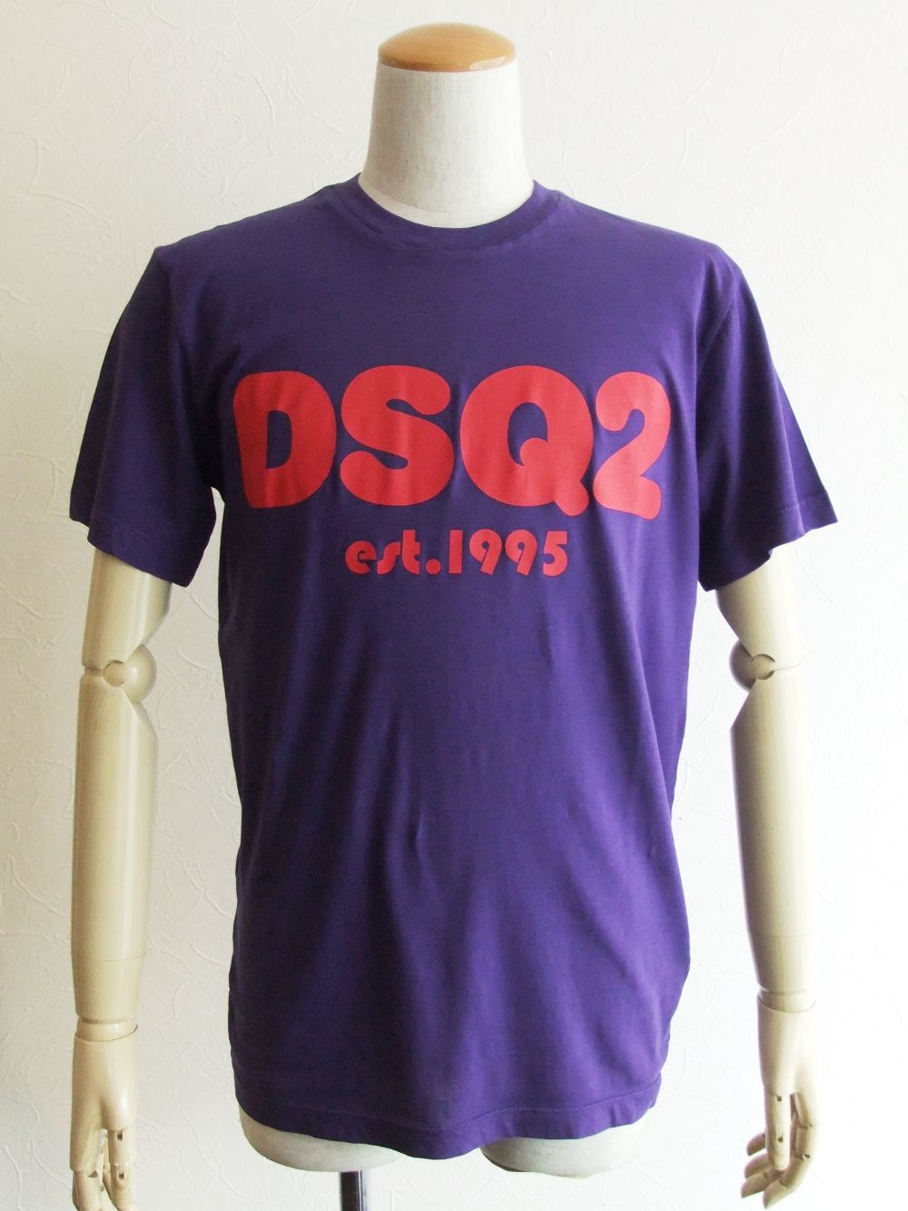 DSQ2 ロゴプリント T-SHIRT (パープル)  S74GD0838