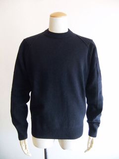 LAMBSWOOL JUMPER  (ネイビー) ラムウール クルーネックセーター