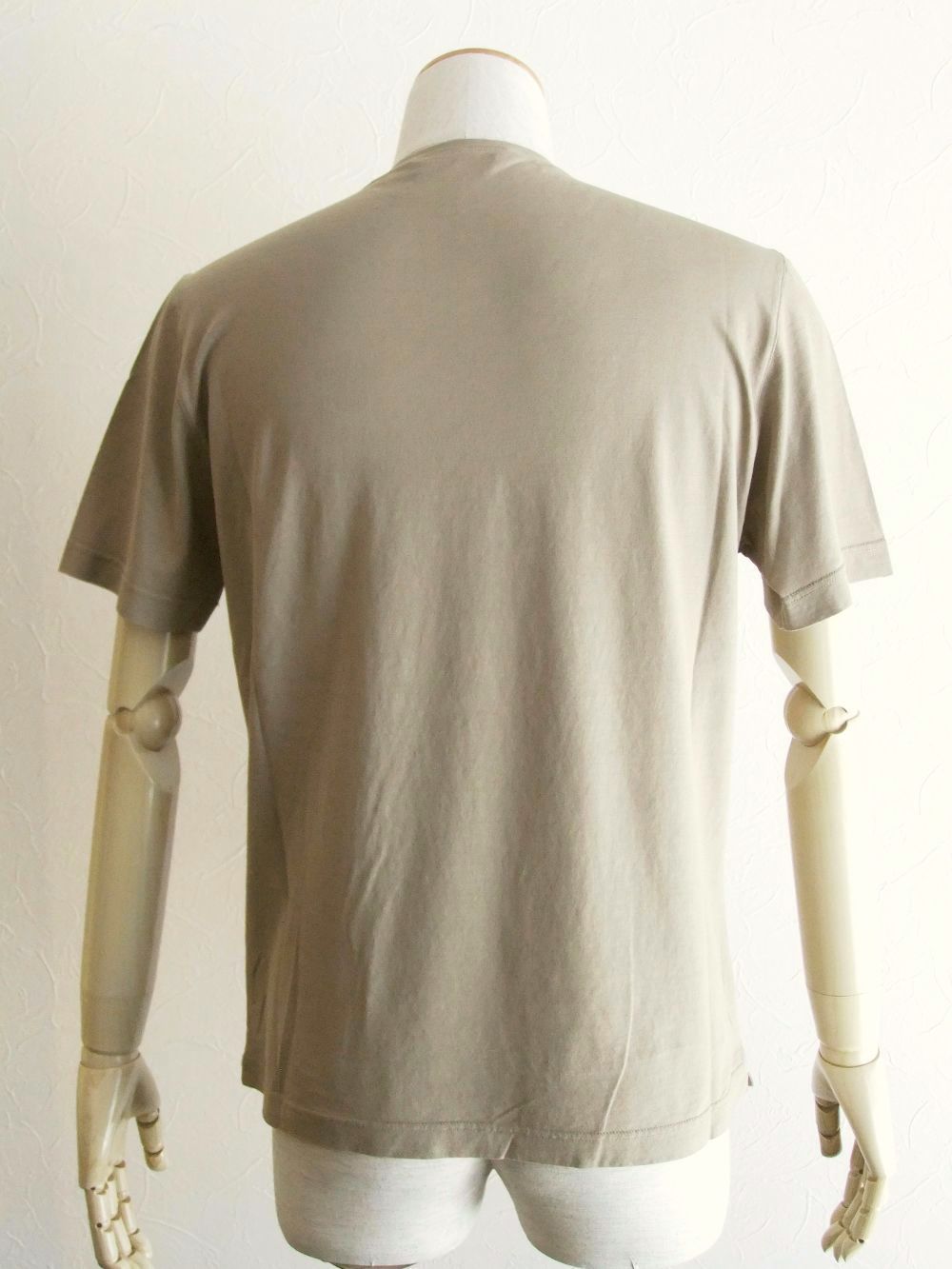 コットン クルーネック Tシャツ ( ベージュ )  TSMC02