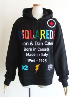 LADIES  D2 RAINBOW HOODIE  カラフル ロゴプリント スウェットパーカー  S75GU0376