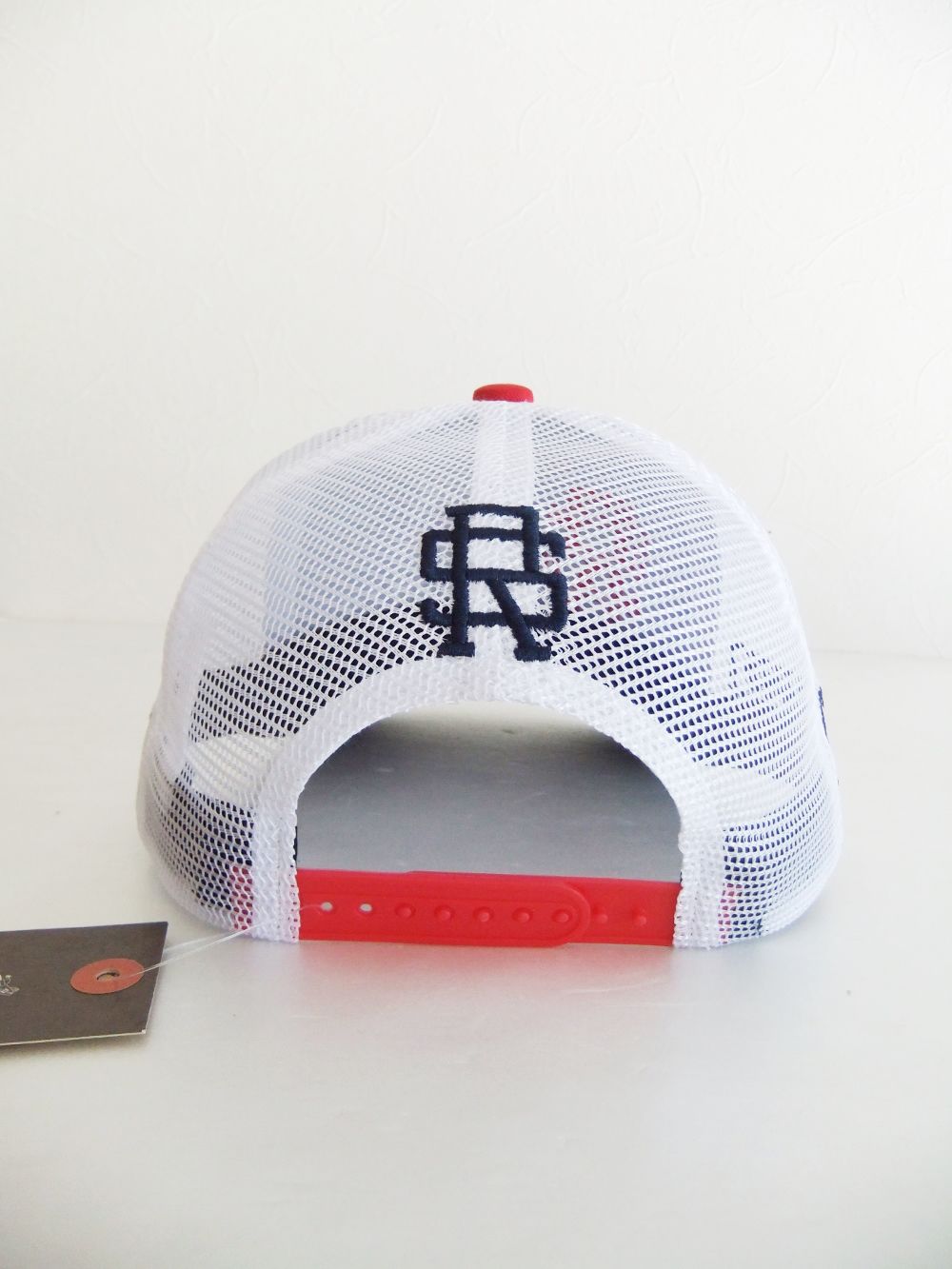 MESH TOUR CAP ( ブルーグレー×ネイビー ) ロゴ入りキャップ RSA-22001