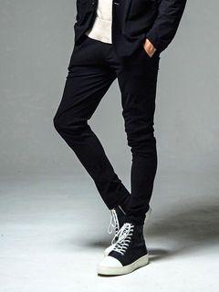 CHRIS EASY TUCK PANTS スラックス イージー タックパンツ (ブラック)