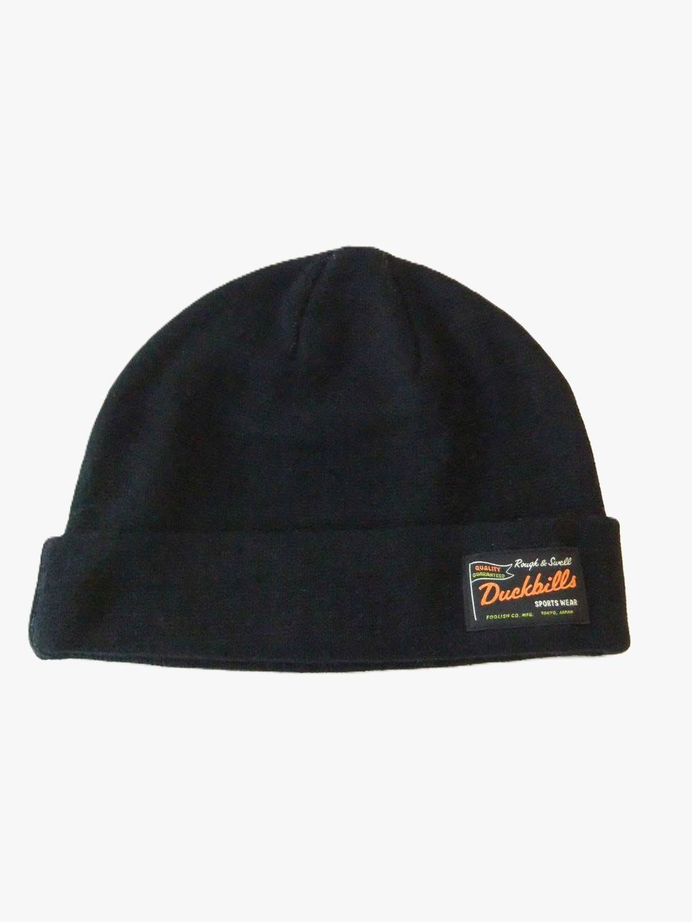 BIG DUCKBILLS BEANIE   ロゴ ニットキャップ  ( ブラック )   RSA-26208