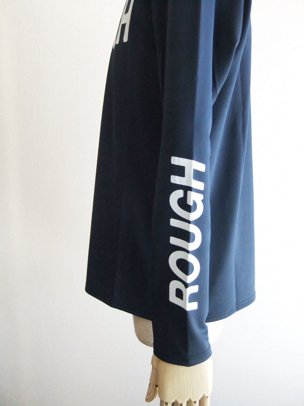 BIG LOGO MOCK L.S.  ( ネイビー )  モックネック 長袖ポロシャツ  RSM-21227