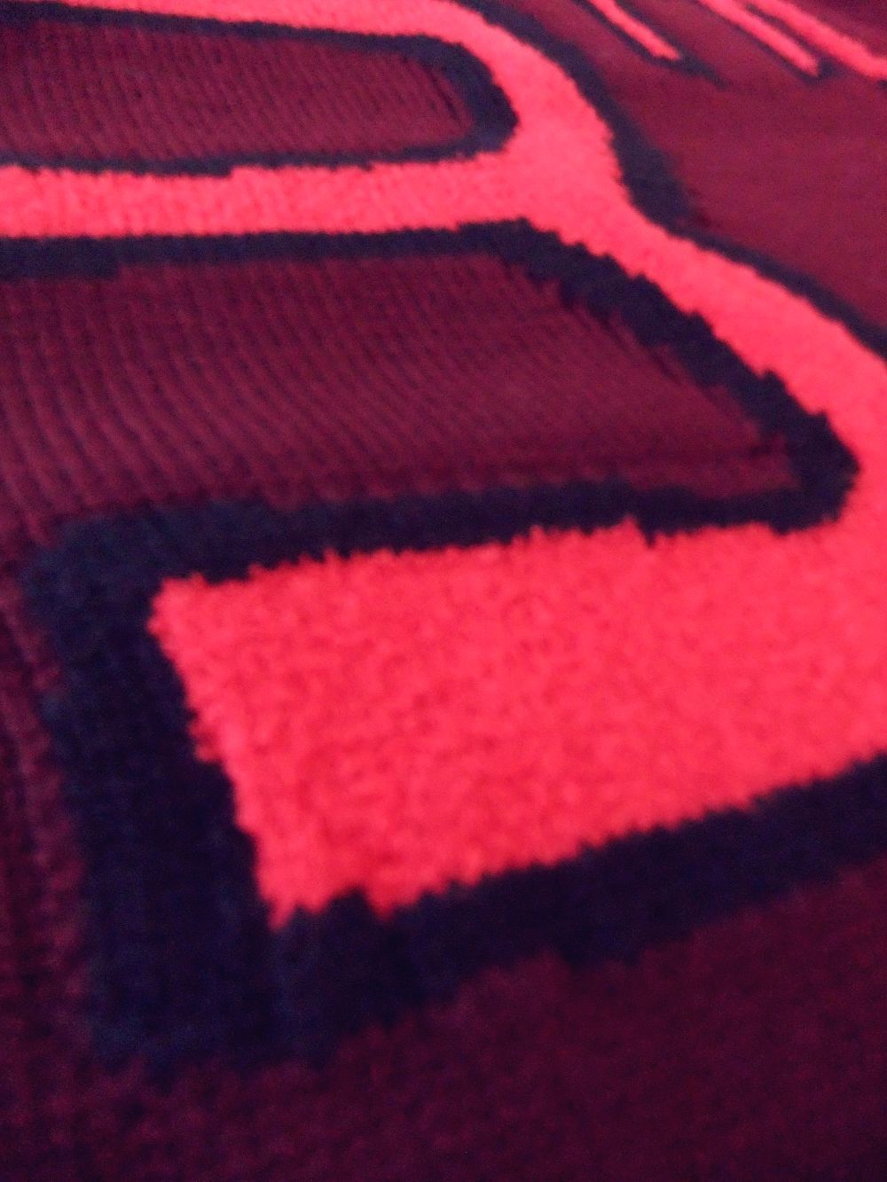 JACQUARD CREWNECK PULLOVER  ( ボルドー ）  ウール クルーネックセーター