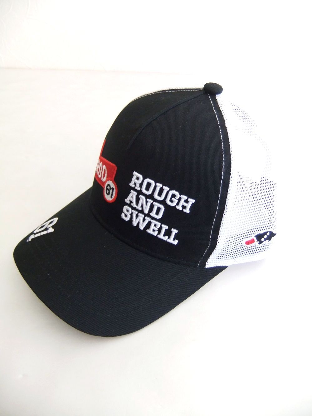 RED IRON MESH CAP  (ブラック)   ロゴ入りキャップ    RSA-24005