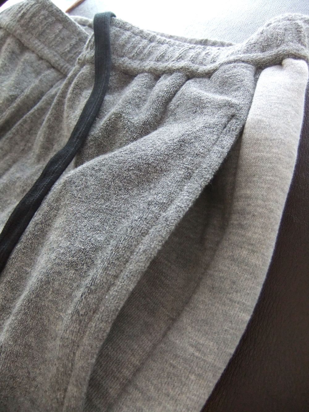 MOSI PANT    ベロアパイル 切替え スウェットパンツ