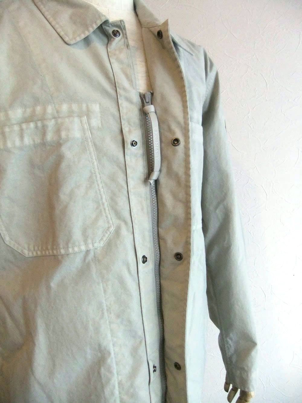 TAYLON P BUTTON LENS OVERSHIRT  (グレージュ)  オーバーシャツ ジャケット