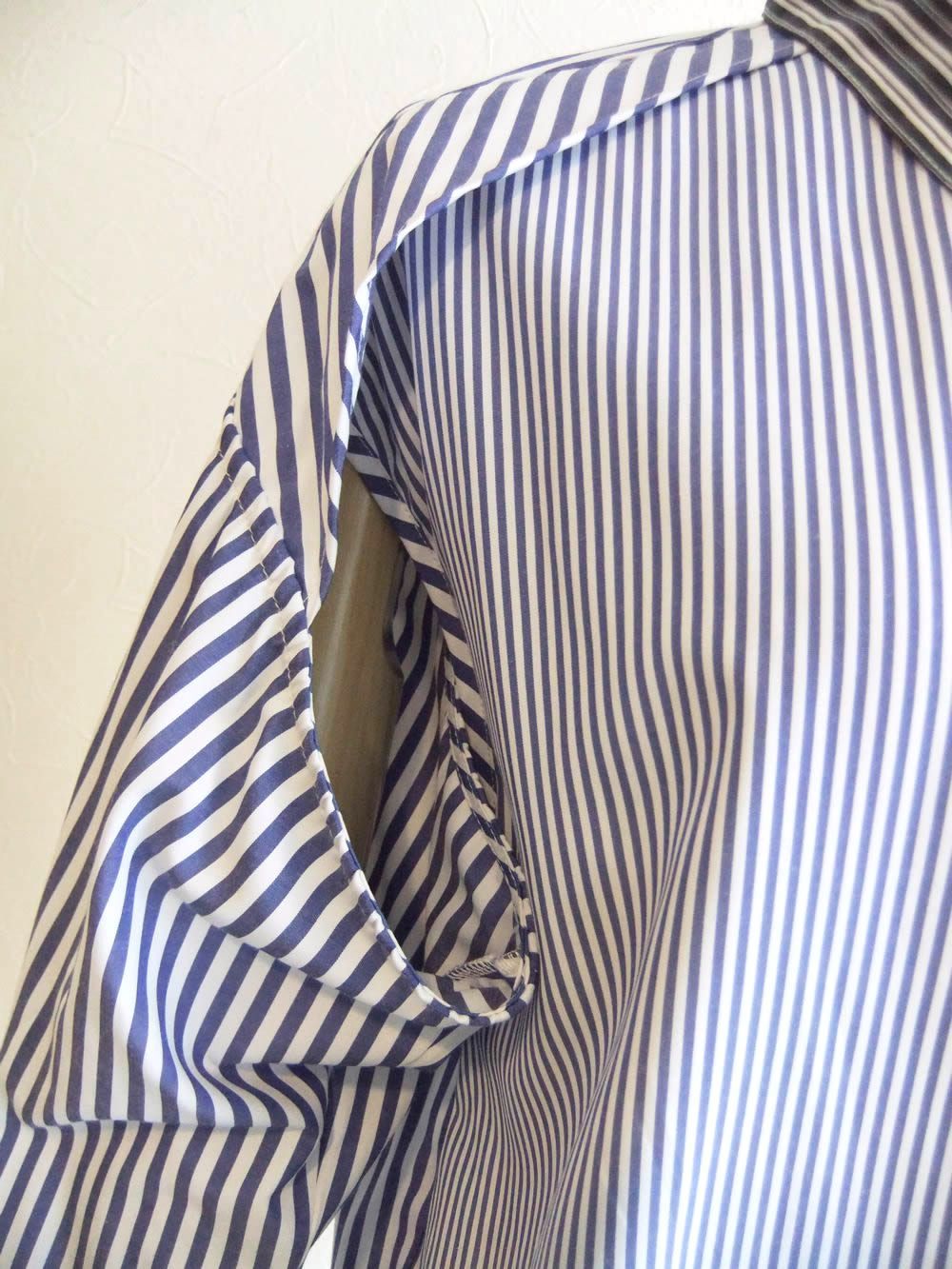 2WAY スリーブ 配色 デザイン シャツ    MMA116HEA