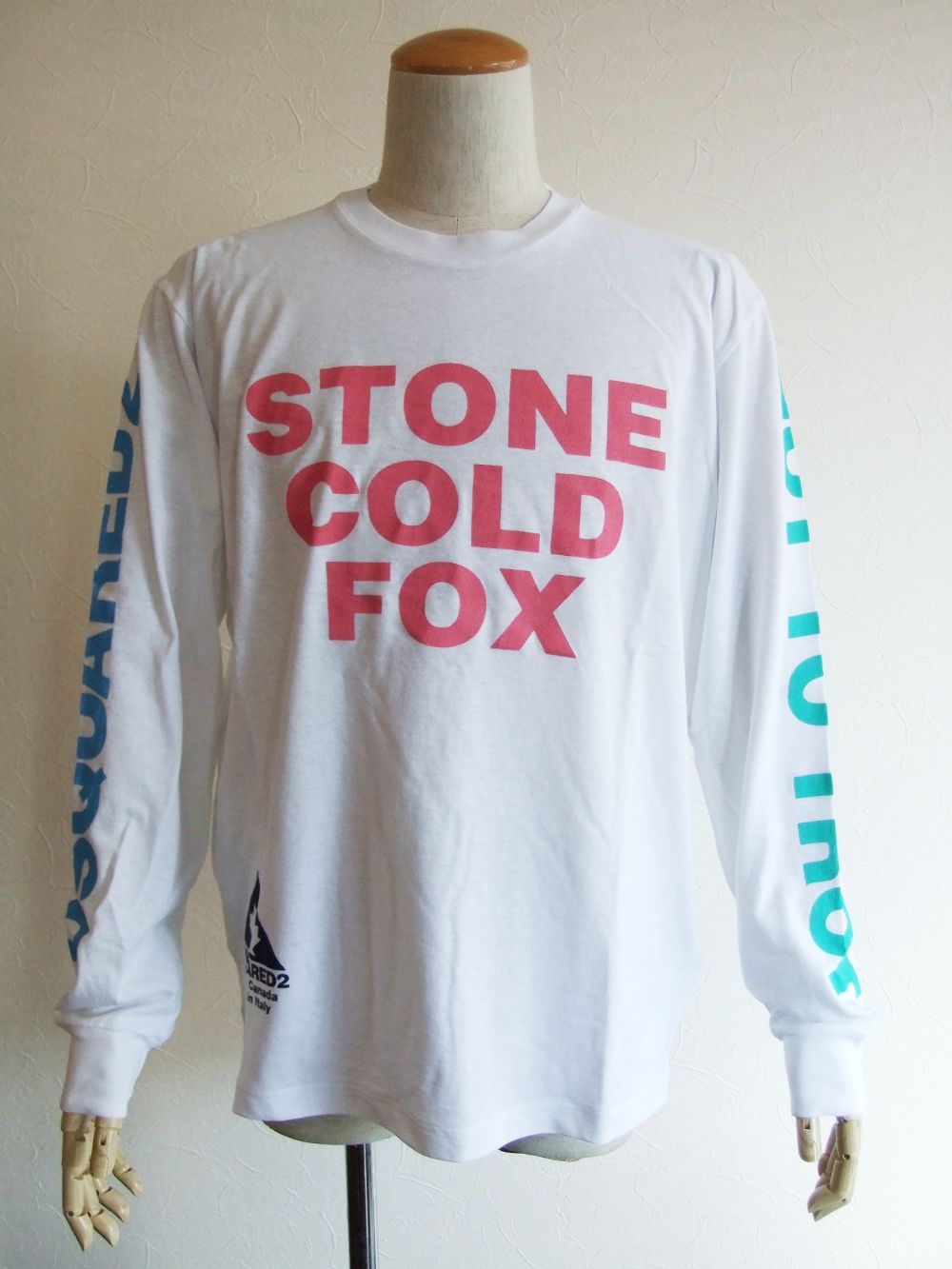 Dsquared2 - STONE COLD FOX Long Sleeve T - Shirt (ホワイト