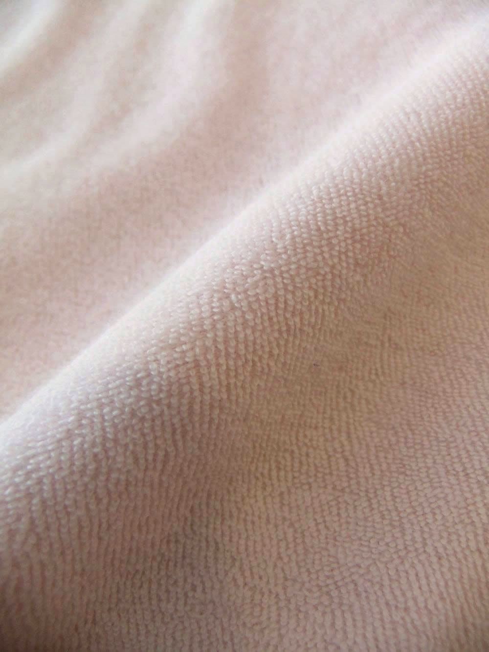 TERRY JOHNNY    パイル S/S スキッパー ポロ  (ライトピンク)