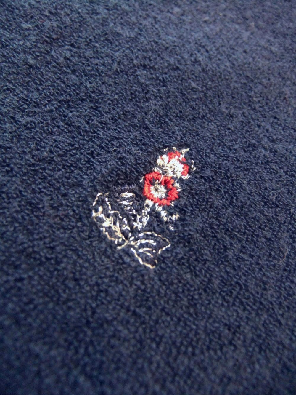 クルーネック 半袖パイルTシャツ ( ネイビー )   US/TC442-511501