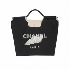【MICALLE MICALLE Account】 HOMMAGE SPIRAL SHELL MOTIF FLAP BAG (ブラック) オマージュ フラップ トートバッグ  MAD119GEB