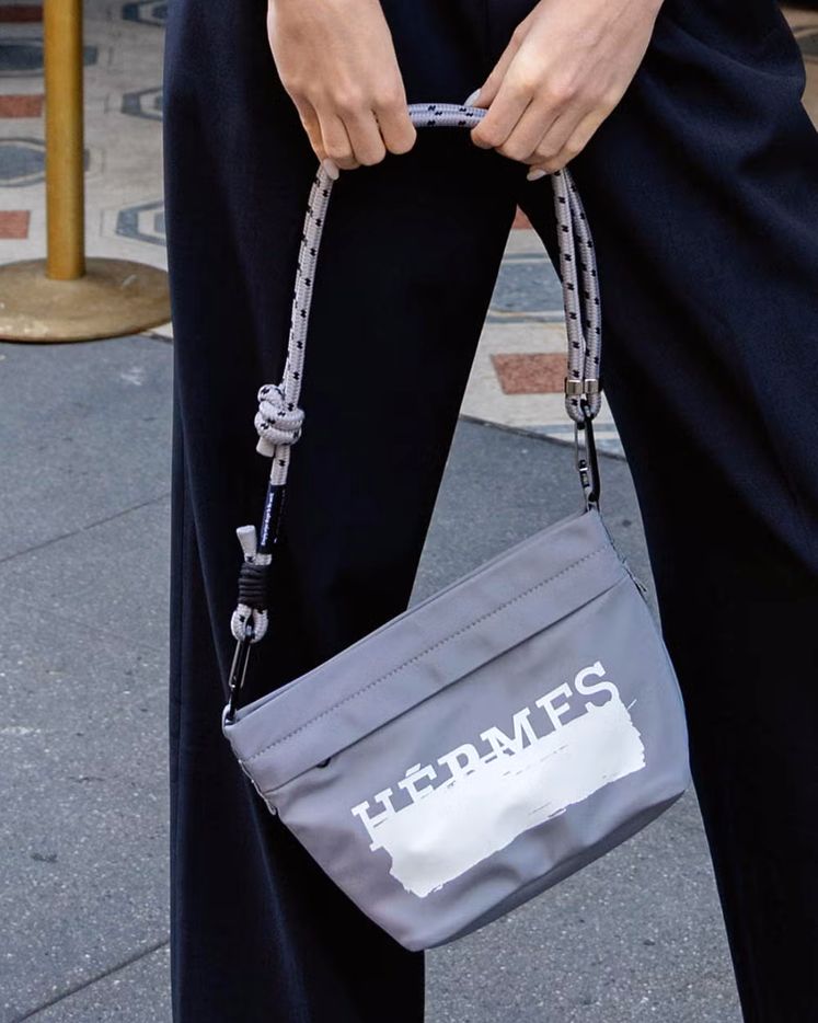 【MICALLE MICALLE Account】 HOMMAGE  HRFMFS SHOULDER BAG STRAP SET (グレー) オマージュ ショルダーバッグ  MAC105GEE