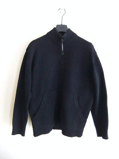 COTTON MIXED ZIPPED CARDIGAN   インナーベスト付き ZIP カーディガン