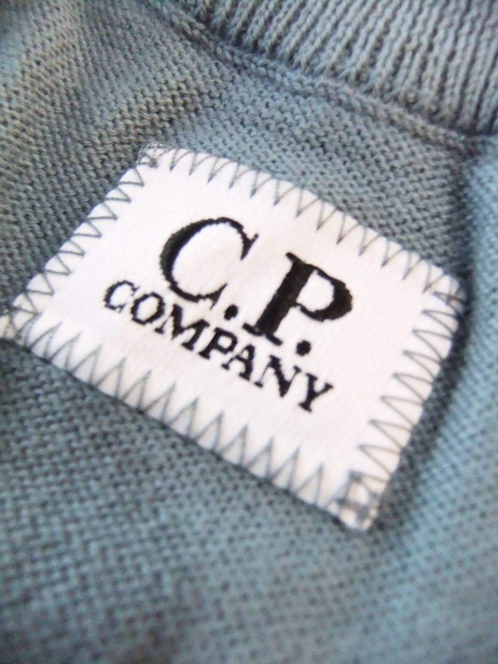 SEA ISLAND COTTON CREW NECK KNIT  (ブルー） コットン クルーネック セーター