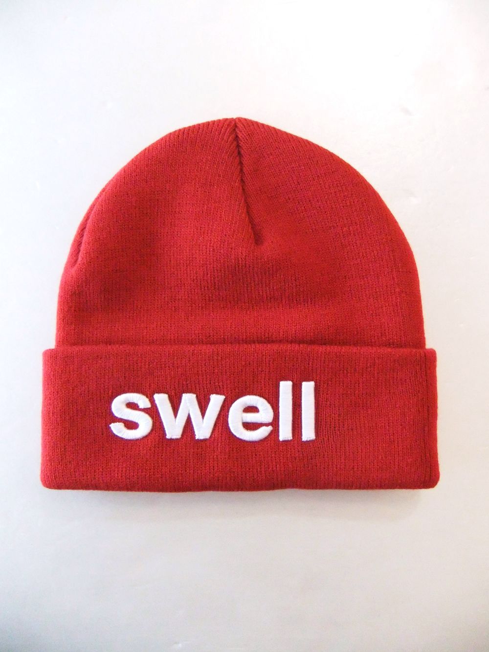 BIG LOGO BEANIE   (レッド)  ロゴニットキャップ    RSA-21203