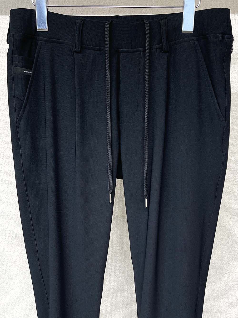 CHRIS EASY TUCK PANTS スラックス イージー タックパンツ (ブラック)