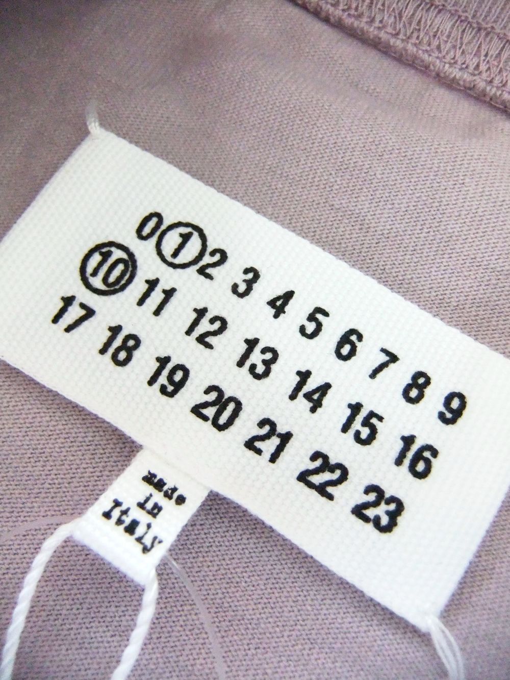 MAISON MARGIELA    (ラベンダー)  ハイネック コットン Tシャツ