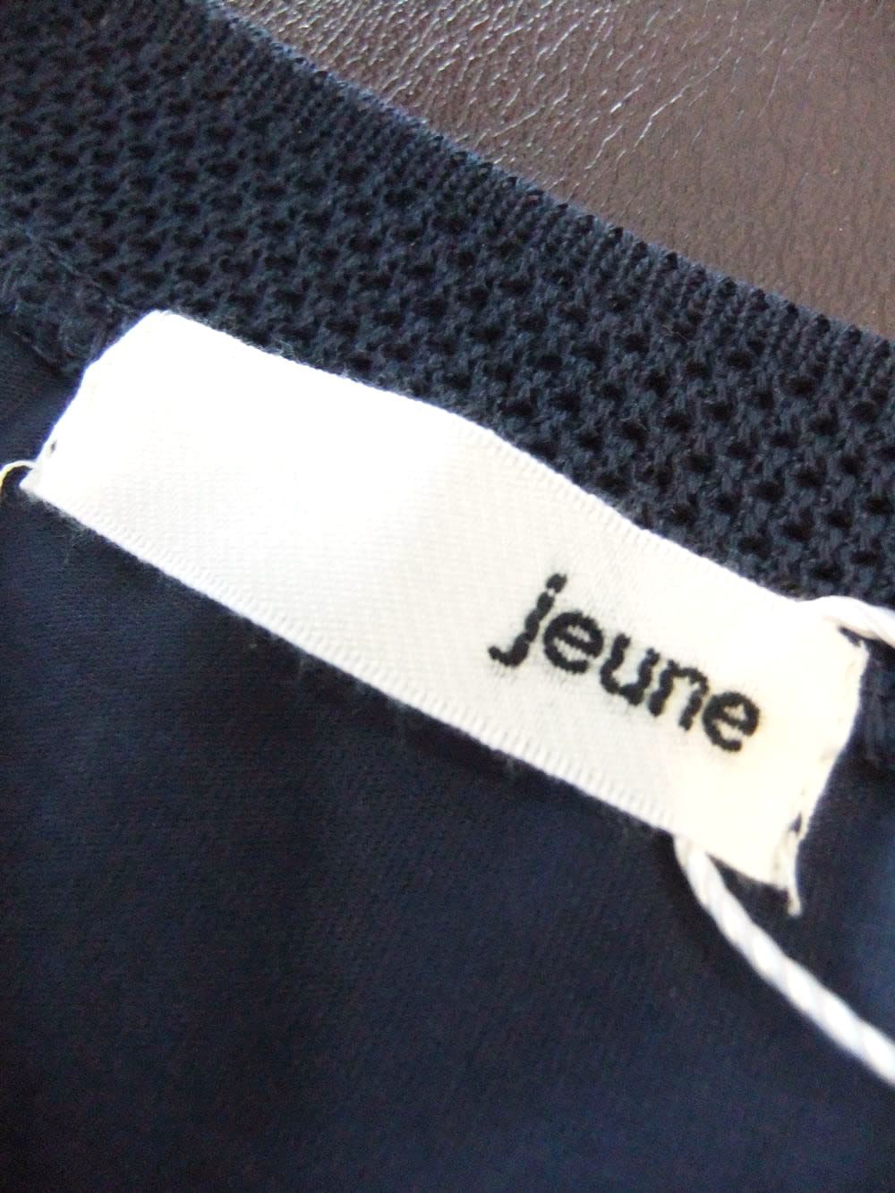 【jeune】 天竺＋布帛 コンビ タック ワンピース   J150729M