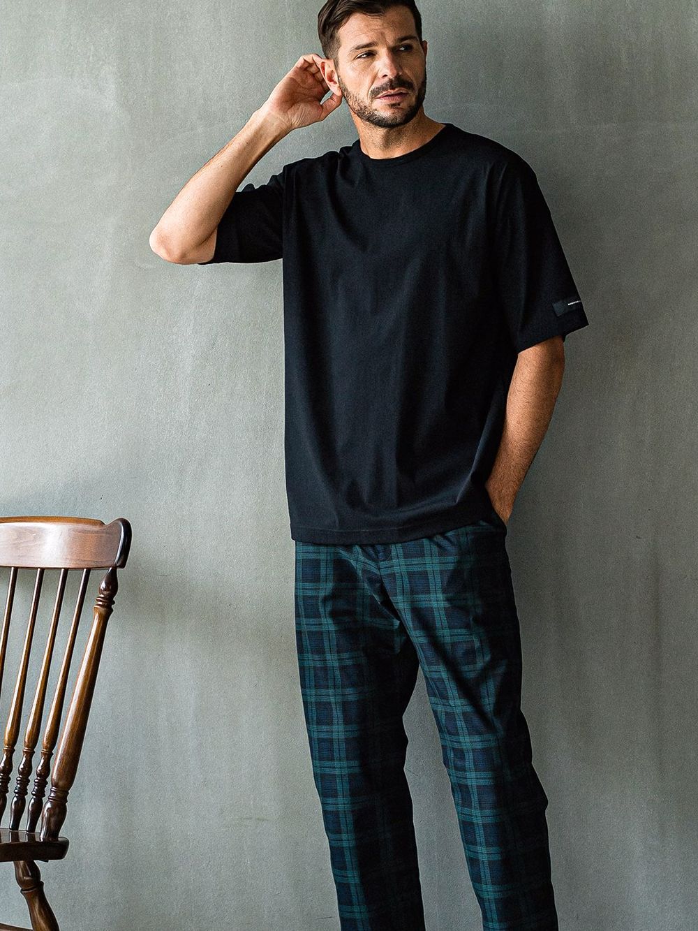 NYLON OVER T  (ブラック)   ナイロンオーバーTシャツ