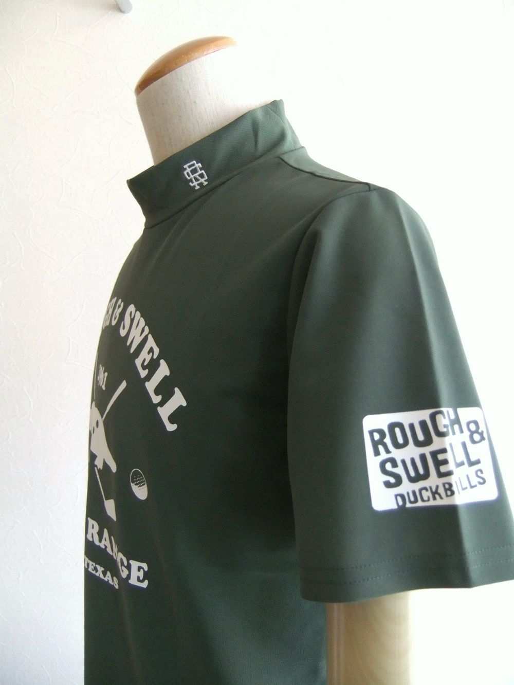 rough & swell - SANDWICH GOLF MOCK (ホワイト) モックネック