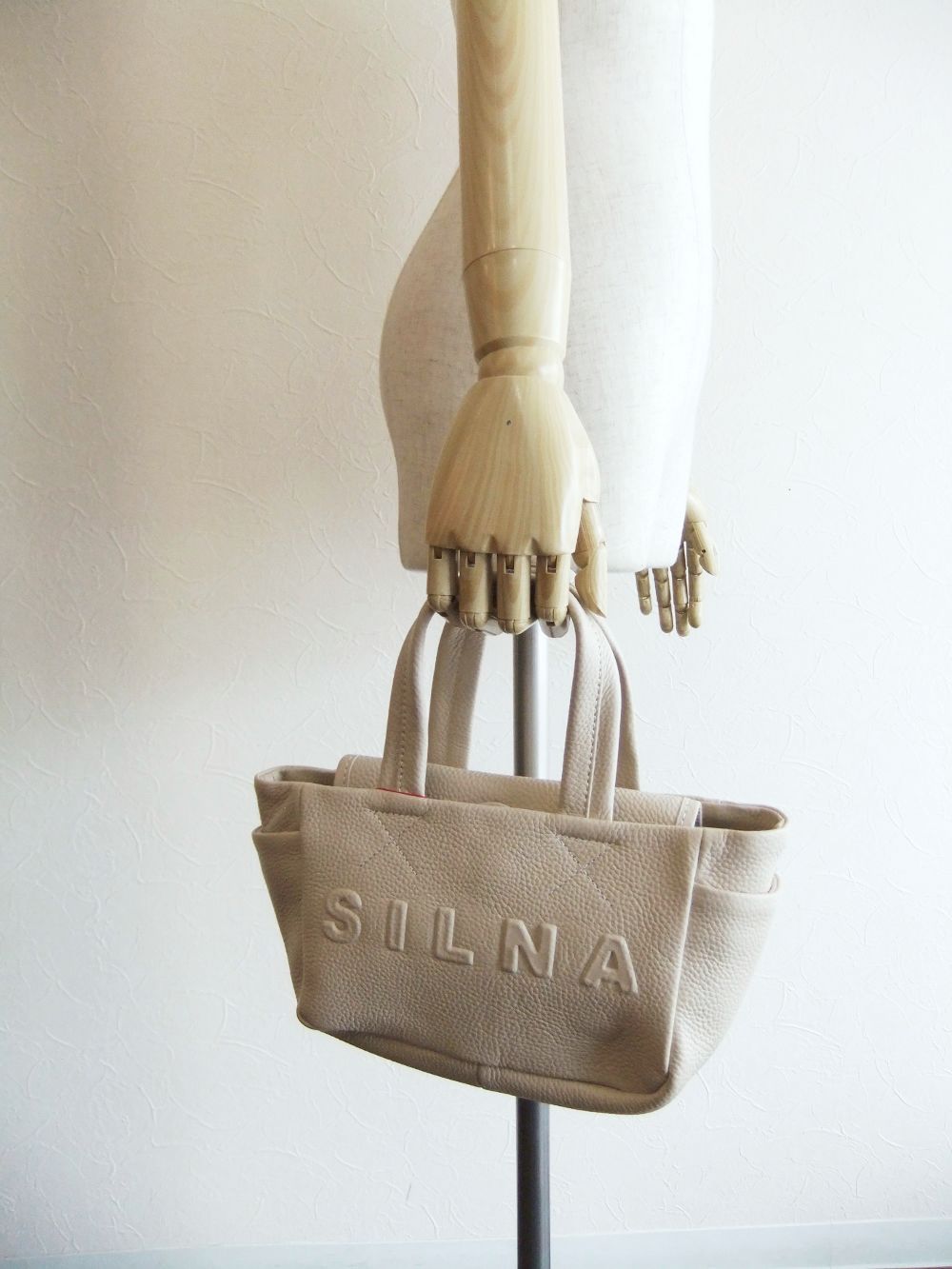 CLAUDIA MINI TOTE   レザー ミニトート (ベージュ)   SB1504