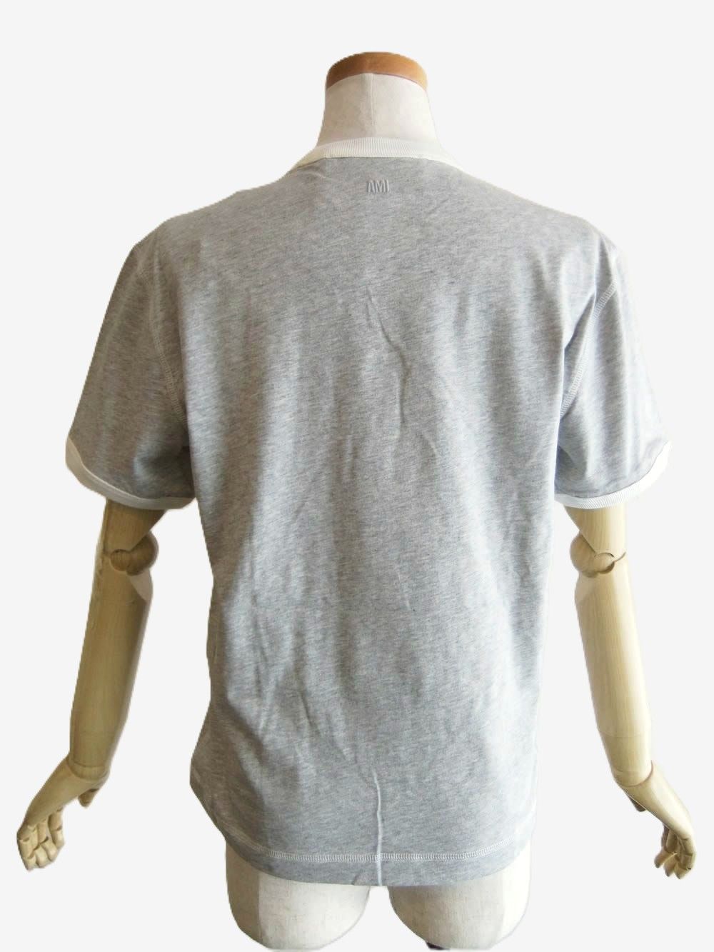 【ユニセックス】AMI DE COEUR Tシャツ  ロゴ パッチ 半袖 Tシャツ