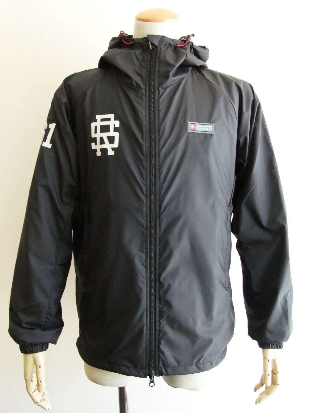 rough & swell - CHIC LOGO HOODIE ウィンドブレーカー ( ブラック ) RSM-20247 | 4.444glad