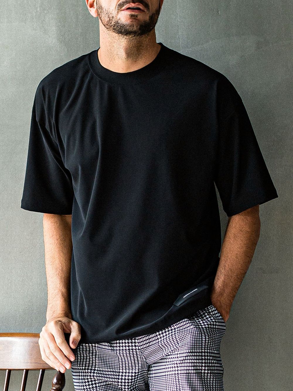 OX JERSEY OVER TEE  (ブラック)   オックス ジャージー オーバーTシャツ