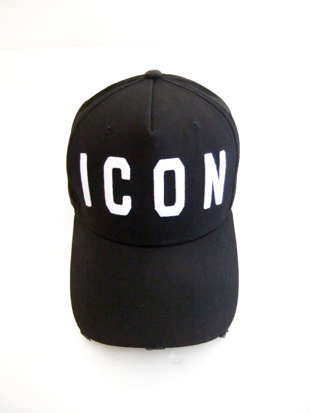ICON BASEBALL CAP  ロゴ キャップ   S82BC4001 (ブラック×ホワイト)